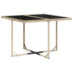 Casa si Gradina - Gradina si terasa - Mobilier exterior - Seturi mobila gradina - Set de masa pentru gradina, 9 piese, cu perne, bej, poliratan - Infinity.ro