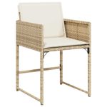 Casa si Gradina - Gradina si terasa - Mobilier exterior - Seturi mobila gradina - Set de masa pentru gradina, 9 piese, cu perne, bej, poliratan - Infinity.ro