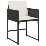 Casa si Gradina - Gradina si terasa - Mobilier exterior - Seturi mobila gradina - Set mobilier de exterior cu perne, 11 piese, negru, poliratan - Infinity.ro