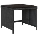 Casa si Gradina - Gradina si terasa - Mobilier exterior - Seturi mobila gradina - Set mobilier de gradina cu perne, 17 piese, negru, poliratan - Infinity.ro
