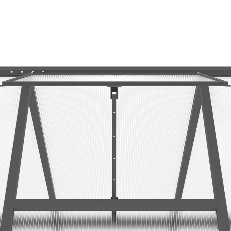 Casa si Gradina - Gradinarit si plante - Sere si solarii - Sere cu cadru de baza, antracit, 445x169x195 cm, aluminiu - Infinity.ro