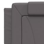 Casa si Gradina - Mobilier - Paturi si accesorii - Paturi - Cadru de pat cu lumini LED, gri, 160x200 cm, piele ecologica - Infinity.ro