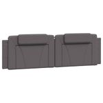 Casa si Gradina - Mobilier - Paturi si accesorii - Paturi - Cadru de pat cu lumini LED, gri, 180x200 cm, piele ecologica - Infinity.ro