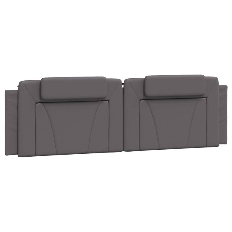 Casa si Gradina - Mobilier - Paturi si accesorii - Paturi - Cadru de pat cu lumini LED, gri, 180x200 cm, piele ecologica - Infinity.ro
