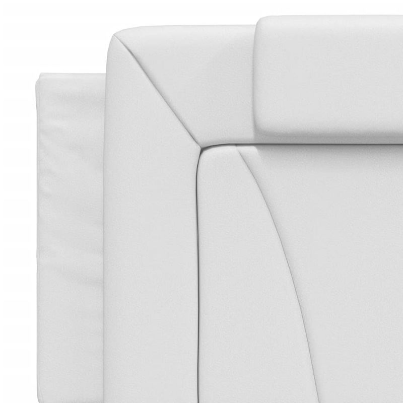 Casa si Gradina - Mobilier - Paturi si accesorii - Paturi - Cadru de pat cu lumini LED, alb, 160x200 cm, piele ecologica - Infinity.ro