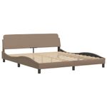 Casa si Gradina - Mobilier - Paturi si accesorii - Paturi - Cadru de pat cu tablie, cappuccino, 180x200 cm, piele ecologica - Infinity.ro
