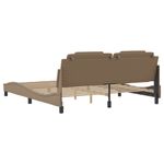 Casa si Gradina - Mobilier - Paturi si accesorii - Paturi - Cadru de pat cu tablie, cappuccino, 180x200 cm, piele ecologica - Infinity.ro