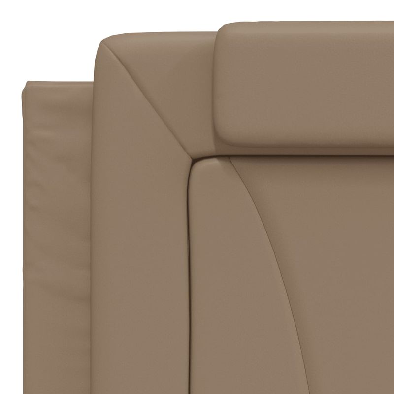Casa si Gradina - Mobilier - Paturi si accesorii - Paturi - Cadru de pat cu tablie, cappuccino, 180x200 cm, piele ecologica - Infinity.ro