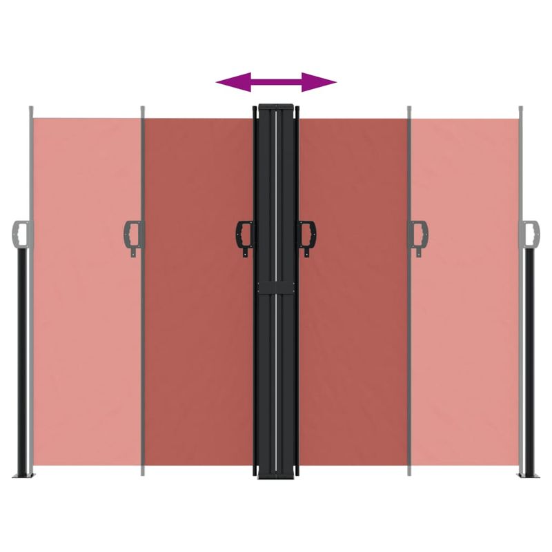 Casa si Gradina - Gradina si terasa - Umbrele si pavilioane - Umbrele - Copertina laterala retractabila, caramiziu, 180x1000 cm - Infinity.ro