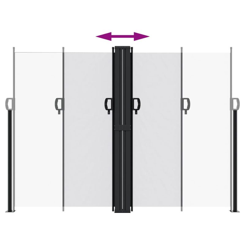 Casa si Gradina - Gradina si terasa - Umbrele si pavilioane - Umbrele - Copertina laterala retractabila, alb, 180x1200 cm - Infinity.ro