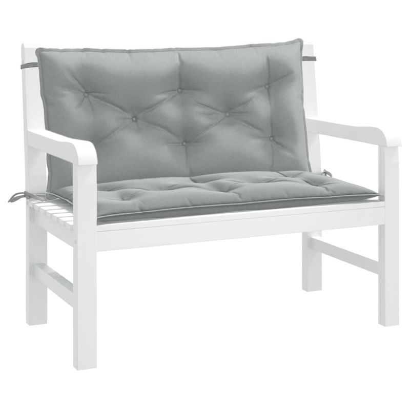 Casa si Gradina - Gradina si terasa - Mobilier exterior - Perne decorative exterior - Perna banca de gradina 2db melanj gri deschis 100x50x7cm textil - Infinity.ro