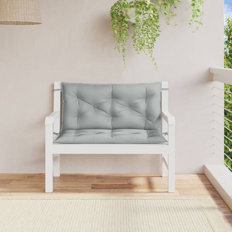 Casa si Gradina - Gradina si terasa - Mobilier exterior - Perne decorative exterior - Perna banca de gradina 2db melanj gri deschis 100x50x7cm textil - Infinity.ro