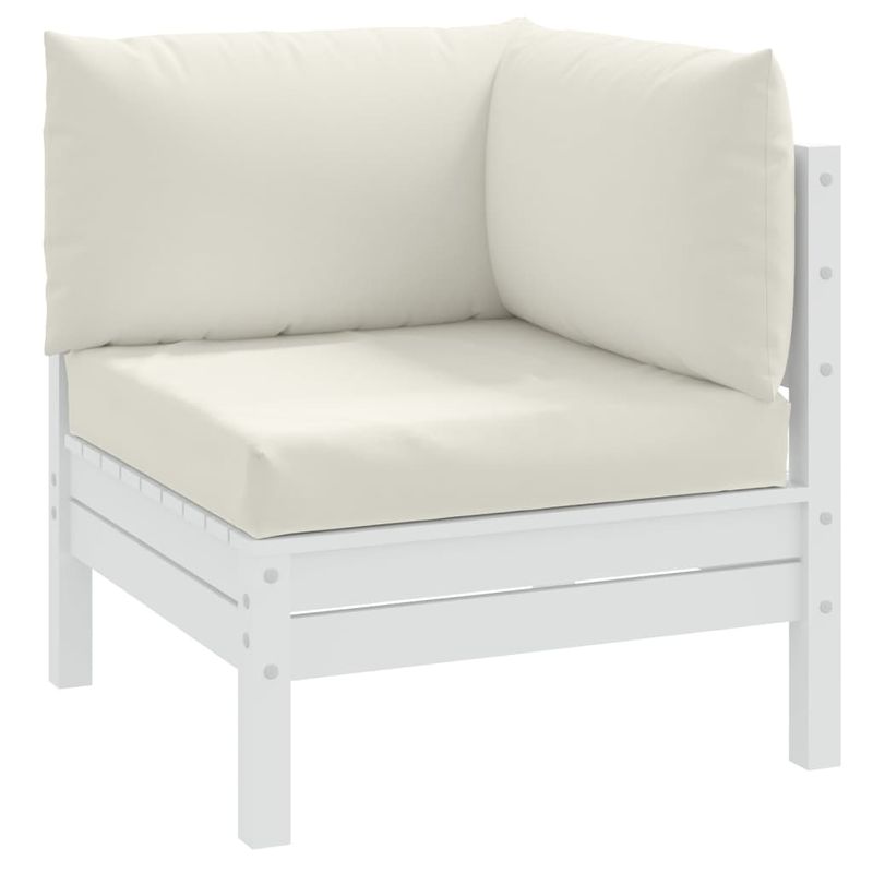 Casa si Gradina - Textile si covoare - Perne si pilote - Perne decorative - Perne de paleti, 3 buc., melanj crem, material textil - Infinity.ro