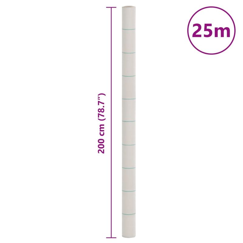Casa si Gradina - Gradinarit si plante - Sere si solarii - Membrana antiburuieni, alb, 2x25 m, PP - Infinity.ro