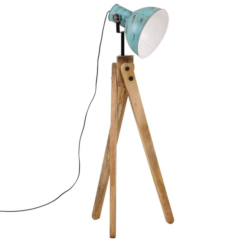 Casa si Gradina - Corpuri si surse de iluminat - Veioze si lampi - Lampadare - Lampa de podea, 25 W, albastru uzat, 45x45x120 cm, E27 - Infinity.ro