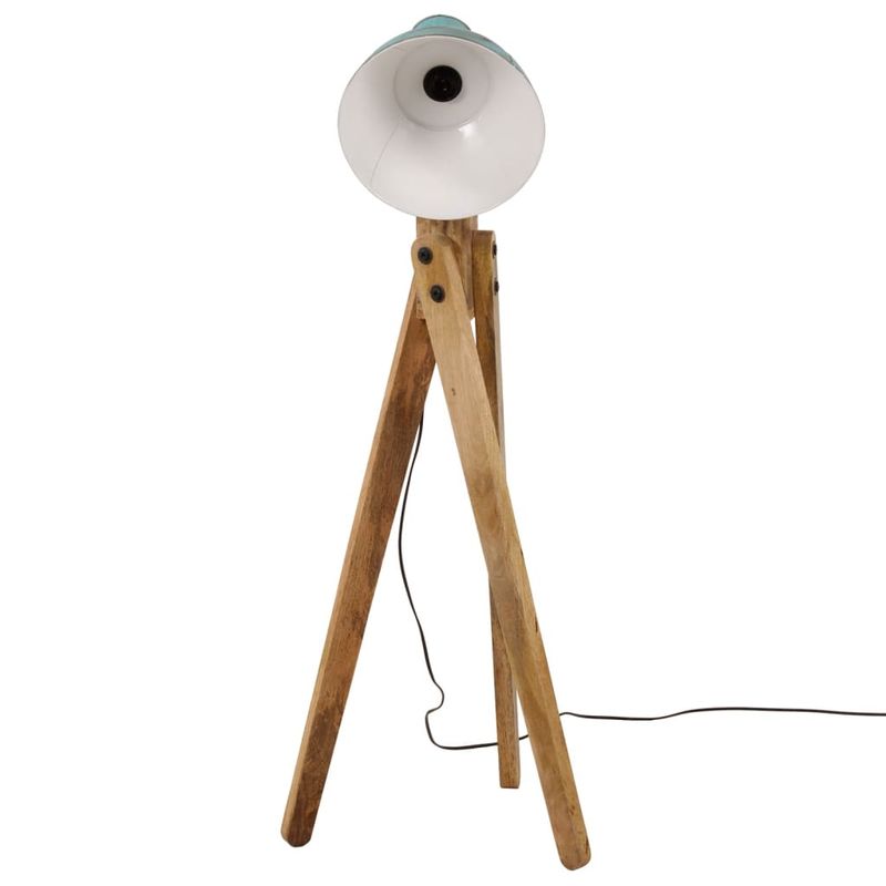 Casa si Gradina - Corpuri si surse de iluminat - Veioze si lampi - Lampadare - Lampa de podea, 25 W, albastru uzat, 45x45x120 cm, E27 - Infinity.ro