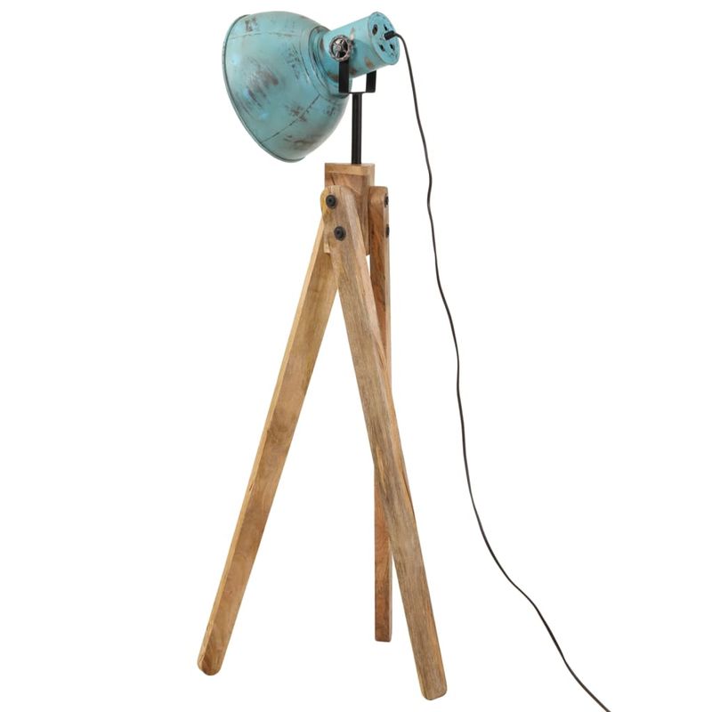 Casa si Gradina - Corpuri si surse de iluminat - Veioze si lampi - Lampadare - Lampa de podea, 25 W, albastru uzat, 45x45x120 cm, E27 - Infinity.ro