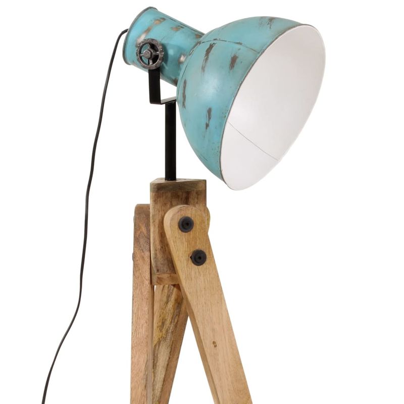 Casa si Gradina - Corpuri si surse de iluminat - Veioze si lampi - Lampadare - Lampa de podea, 25 W, albastru uzat, 45x45x120 cm, E27 - Infinity.ro