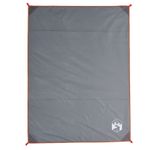 Sport si Outdoor - Camping - Accesorii camping si drumetii - Patura de picnic cu tarusi, gri si portocaliu, 205x155 cm - Infinity.ro