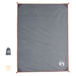 Sport si Outdoor - Camping - Accesorii camping si drumetii - Patura de picnic cu tarusi, gri si portocaliu, 205x155 cm - Infinity.ro