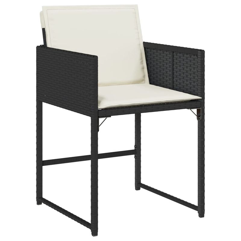 Casa si Gradina - Gradina si terasa - Mobilier exterior - Seturi mobila gradina - Set mobilier de exterior cu perne, 11 piese, negru, poliratan - Infinity.ro
