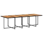 Casa si Gradina - Gradina si terasa - Mobilier exterior - Seturi mobila gradina - Set mobilier de exterior cu perne, 11 piese, negru, poliratan - Infinity.ro