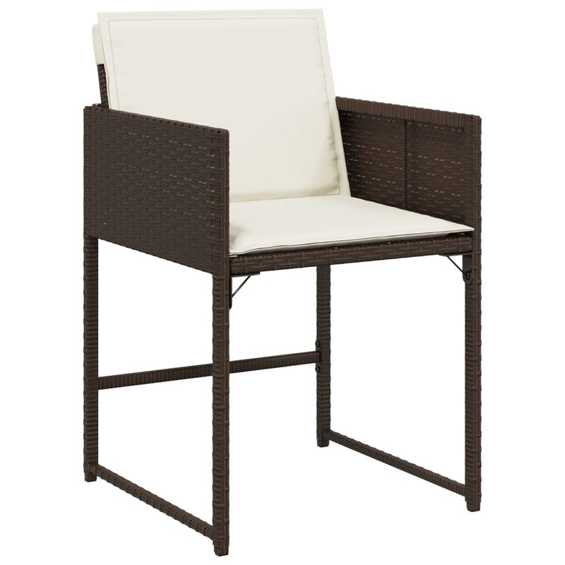 Casa si Gradina - Gradina si terasa - Mobilier exterior - Seturi mobila gradina - Set mobilier de gradina, 13 piese, maro, cu perne, poliratan - Infinity.ro