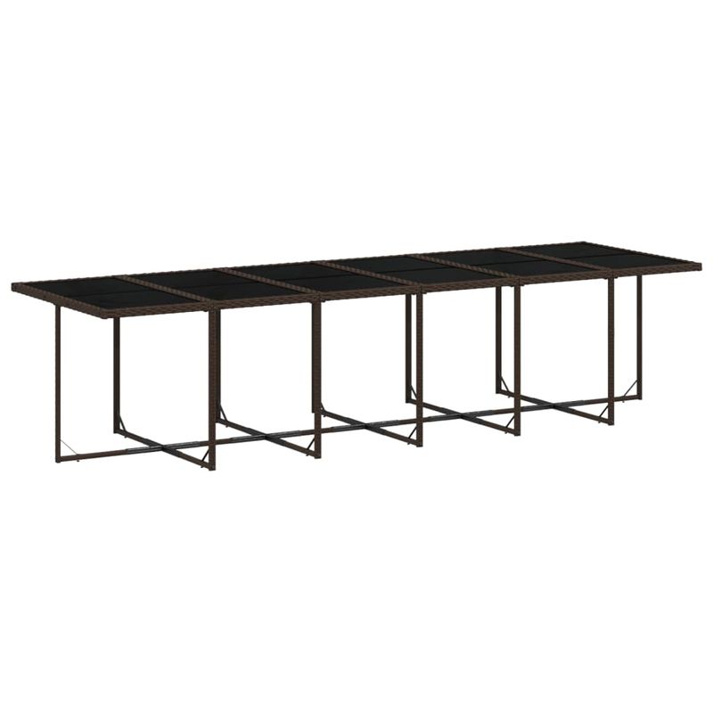 Casa si Gradina - Gradina si terasa - Mobilier exterior - Seturi mobila gradina - Set mobilier de gradina, 13 piese, maro, cu perne, poliratan - Infinity.ro