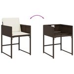 Casa si Gradina - Gradina si terasa - Mobilier exterior - Seturi mobila gradina - Set mobilier de gradina, 13 piese, maro, cu perne, poliratan - Infinity.ro