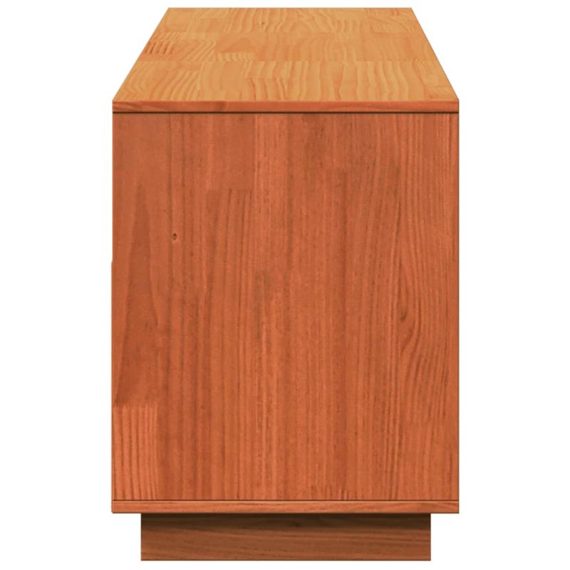 Casa si Gradina - Mobilier - Comode si corpuri - Comode - Dulap TV, maro ceruit, 140x37x50 cm, lemn masiv de pin - Infinity.ro