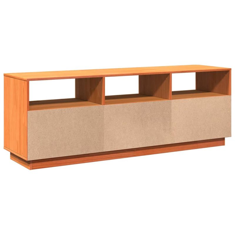 Casa si Gradina - Mobilier - Comode si corpuri - Comode - Dulap TV, maro ceruit, 140x37x50 cm, lemn masiv de pin - Infinity.ro