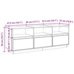 Casa si Gradina - Mobilier - Comode si corpuri - Comode - Dulap TV, maro ceruit, 140x37x50 cm, lemn masiv de pin - Infinity.ro