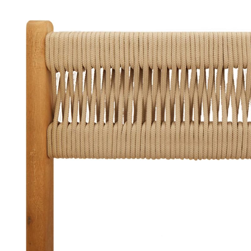 Casa si Gradina - Gradina si terasa - Mobilier exterior - Scaune si sezlonguri gradina - Scaune bistro 2 buc. bej, lemn masiv acacia si polipropilena - Infinity.ro