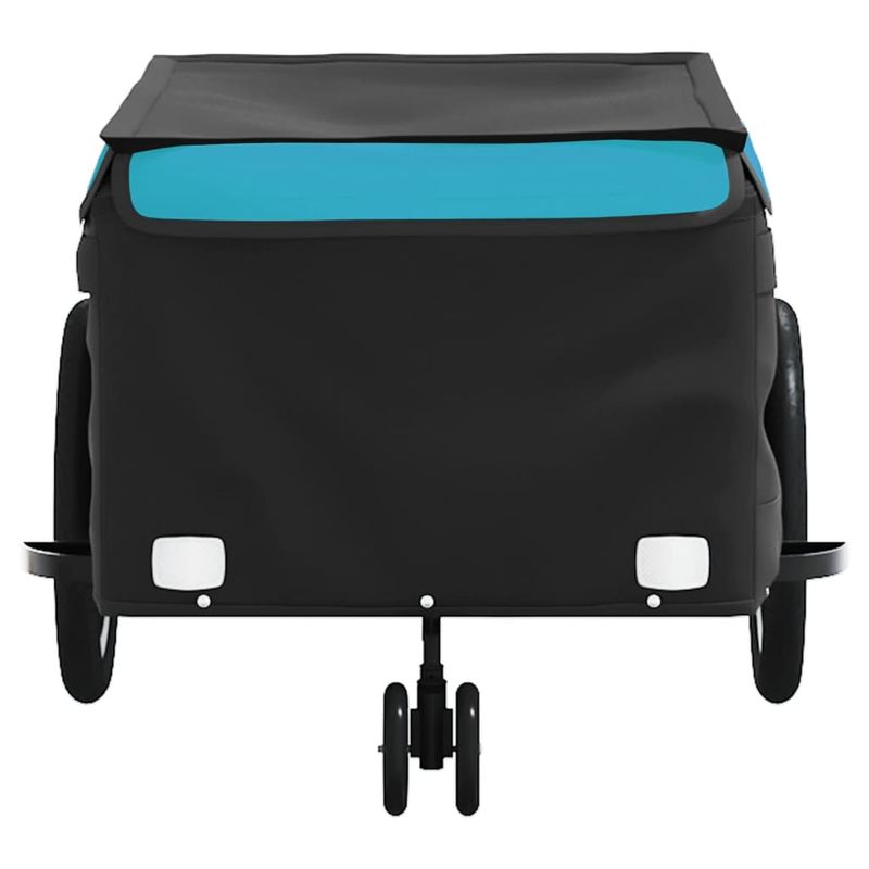 Sport si Outdoor - Ciclism - Accesorii pentru biciclete - Remorci biciclete - Remorca pentru biciclete, negru și albastru, 45 kg, fier, mărime 62.5x124x52 cm - Infinity.ro