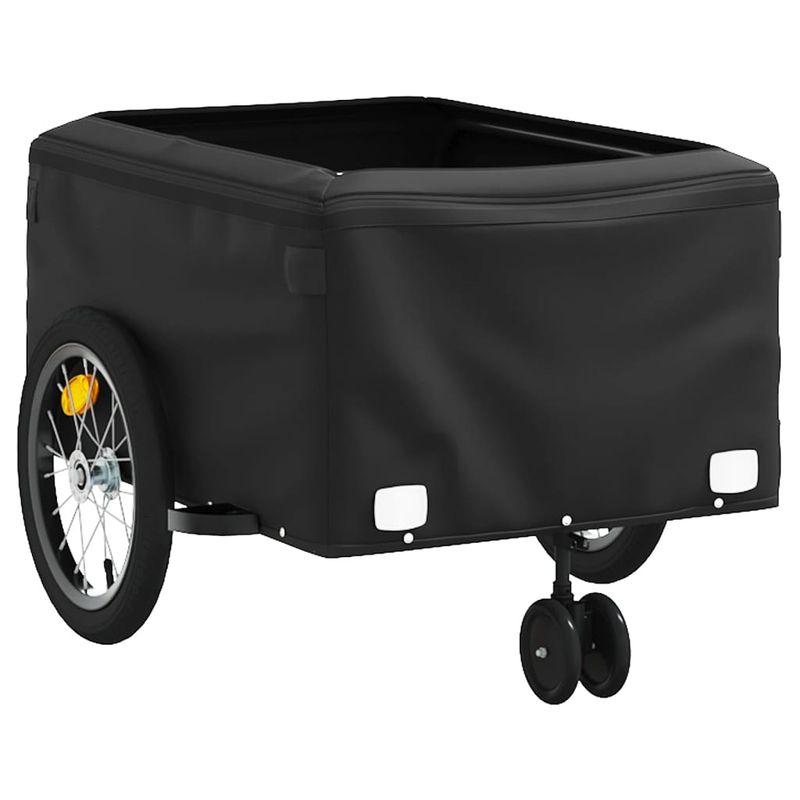 Sport si Outdoor - Ciclism - Accesorii pentru biciclete - Remorci biciclete - Remorca pentru biciclete, negru și albastru, 45 kg, fier, mărime 62.5x124x52 cm - Infinity.ro