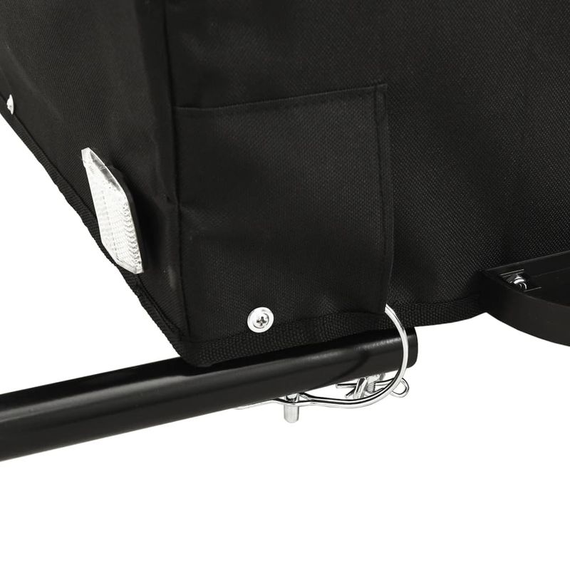 Sport si Outdoor - Ciclism - Accesorii pentru biciclete - Remorci biciclete - Remorca pentru biciclete, negru și albastru, 45 kg, fier, mărime 62.5x124x52 cm - Infinity.ro