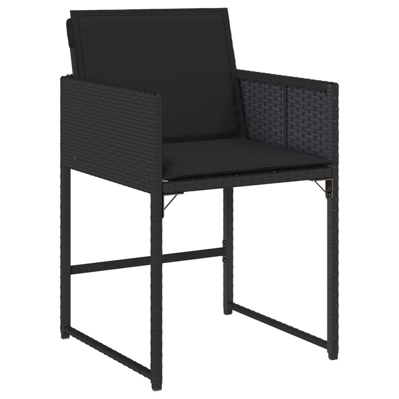 Casa si Gradina - Gradina si terasa - Mobilier exterior - Seturi mobila gradina - Set mobilier de gradina cu perne, 13 piese, negru, poliratan - Infinity.ro