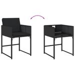 Casa si Gradina - Gradina si terasa - Mobilier exterior - Seturi mobila gradina - Set mobilier de exterior cu perne, 11 piese, negru, poliratan - Infinity.ro