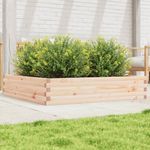 Casa si Gradina - Gradinarit si plante - Plante si ghivece - Ghivece si suporturi - Jardiniera de gradina, 110x110x23 cm, lemn masiv de pin - Infinity.ro