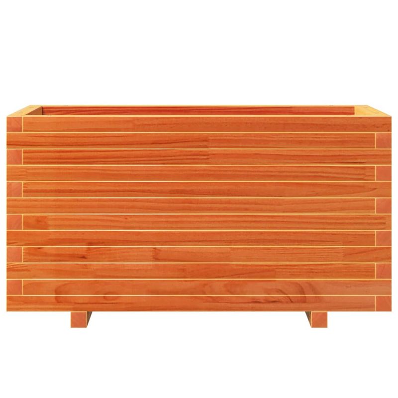 Casa si Gradina - Gradinarit si plante - Plante si ghivece - Ghivece si suporturi - Jardiniera gradina, maro ceruit, 90x40x49,5 cm, lemn masiv pin - Infinity.ro