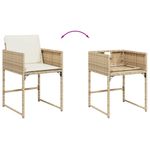 Casa si Gradina - Gradina si terasa - Mobilier exterior - Seturi mobila gradina - Set mobilier de gradina cu perne, 13 piese, bej, poliratan - Infinity.ro