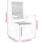 Casa si Gradina - Gradina si terasa - Mobilier exterior - Scaune si sezlonguri gradina - Scaune gradina 2 buc. bej, lemn masiv acacia si polipropilena - Infinity.ro