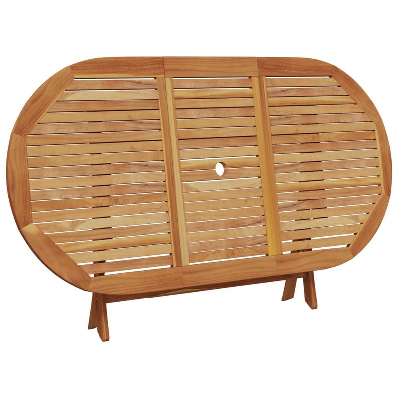 Casa si Gradina - Gradina si terasa - Mobilier exterior - Seturi mobila gradina - Set mobilier de gradina 7 piese textil alb crem/lemn masiv - Infinity.ro