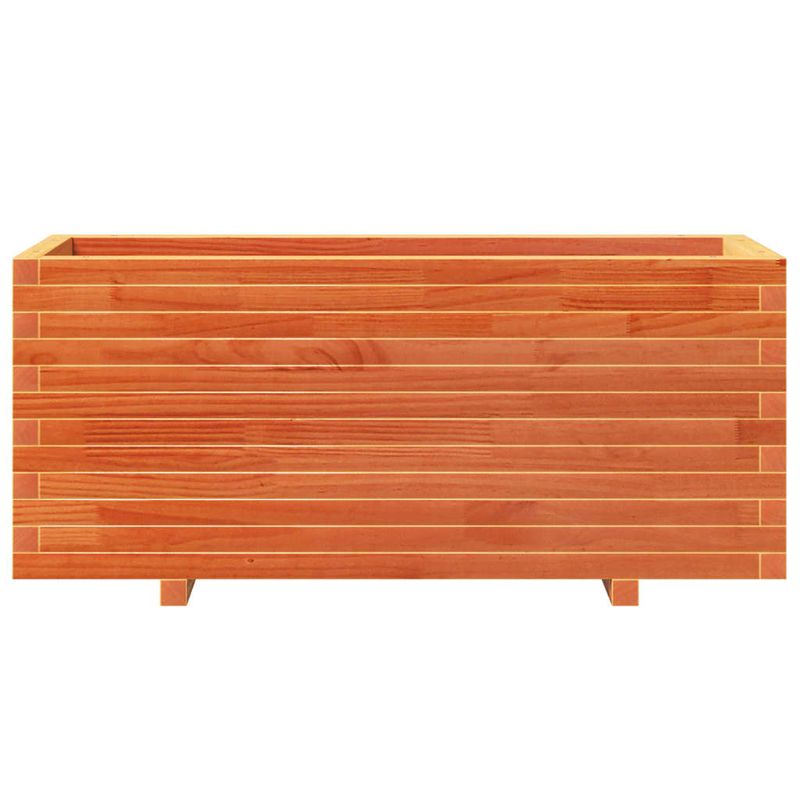 Casa si Gradina - Gradinarit si plante - Plante si ghivece - Ghivece si suporturi - Jardiniera gradina, maro ceruit, 110x40x49,5 cm, lemn masiv pin - Infinity.ro