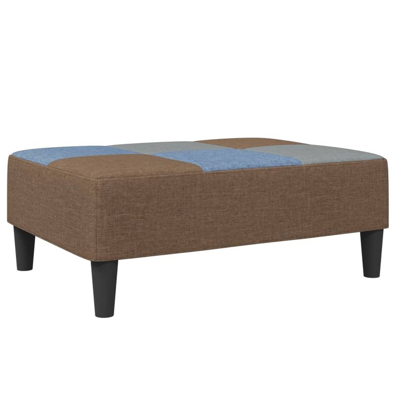 Casa si Gradina - Mobilier - Canapele si coltare - Canapele - Canapea extensibila cu taburet, 2 locuri, petice, textil, model fără cotieră cu suport pentru picioare - Infinity.ro