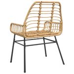 Casa si Gradina - Gradina si terasa - Mobilier exterior - Scaune si sezlonguri gradina - Scaune de gradina, 2 buc., maro, poliratan - Infinity.ro