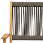 Casa si Gradina - Gradina si terasa - Mobilier exterior - Seturi mobila gradina - Set mobilier bistro, 3 piese, gri, polipropilena si lemn masiv - Infinity.ro