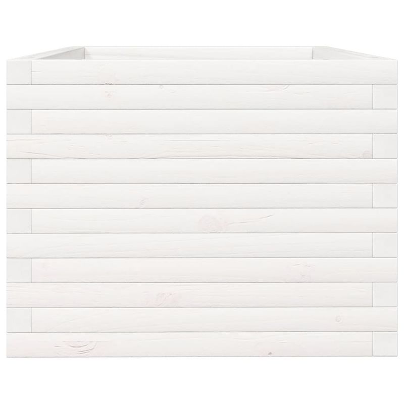 Casa si Gradina - Gradinarit si plante - Plante si ghivece - Ghivece si suporturi - Jardiniera de gradina, alb, 90x60x45,5 cm, lemn masiv de pin - Infinity.ro