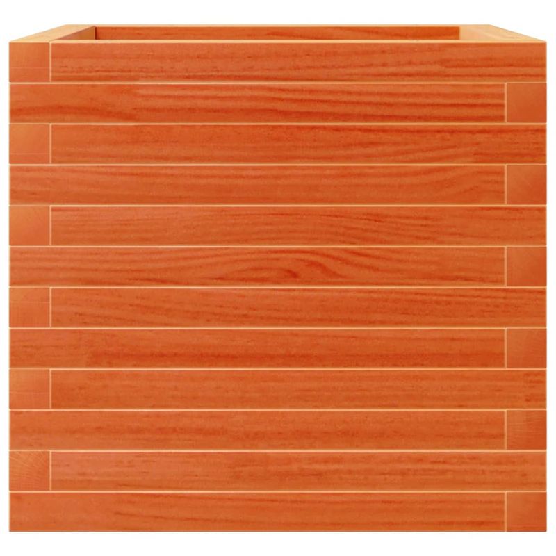 Casa si Gradina - Gradinarit si plante - Plante si ghivece - Ghivece si suporturi - Jardiniera gradina, maro ceruit, 50x50x45,5 cm, lemn masiv pin - Infinity.ro