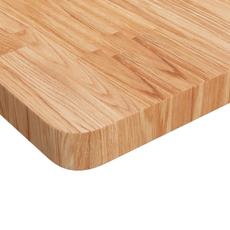 Casa si Gradina - Mobilier - Feronerie si accesorii mobila - Blat masa patrat maro deschis 90x90x4cm lemn stejar tratat - Infinity.ro